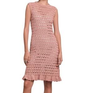 Eleven Six dress pink Remi Crochet